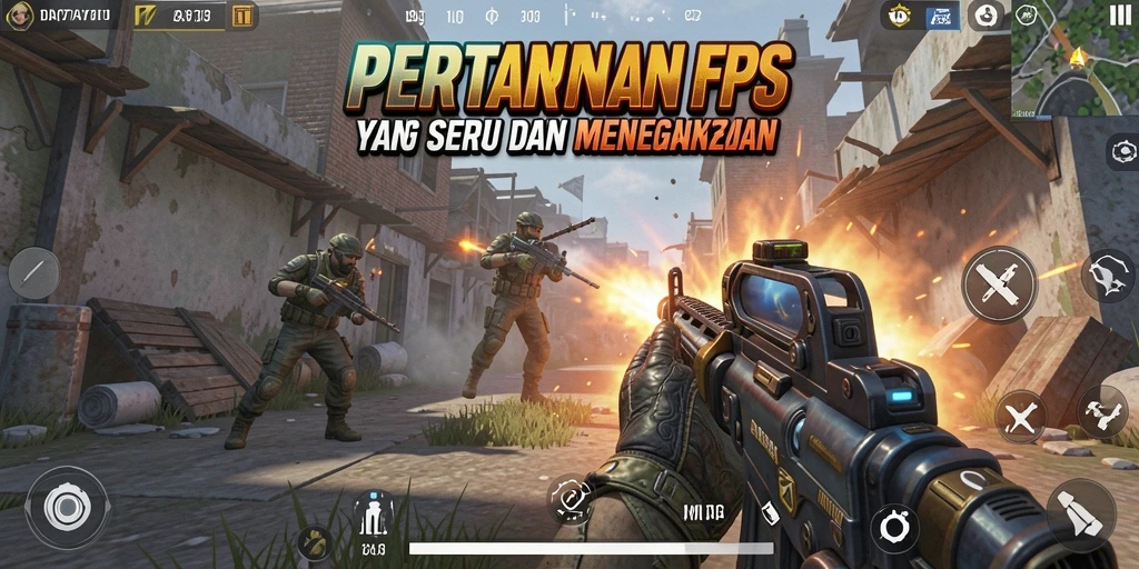 Tampilan aksi seru dalam gameplay DAY777 dengan grafis FPS yang mengagumkan.