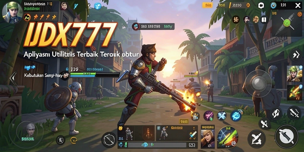 Tampilan antarmuka aplikasi IDX777 yang user-friendly dan modern.