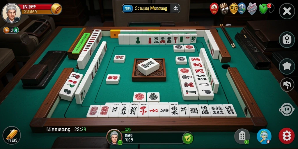 Tampilan gameplay menarik dalam permainan Mahjong IND89.