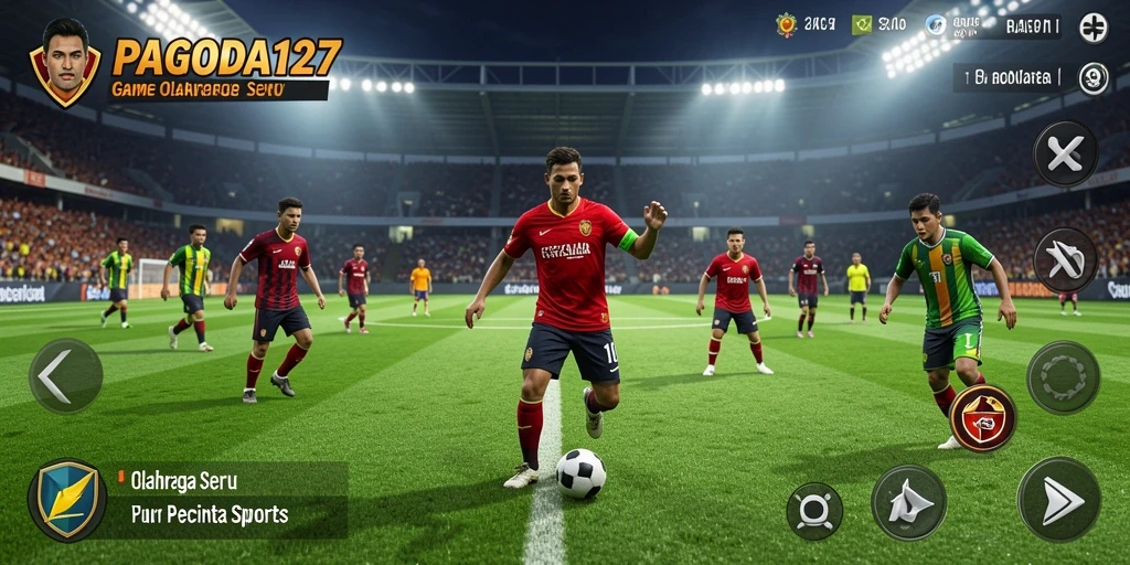 Tampilan utama gameplay PAGODA127 yang menampilkan aksi seru di lapangan.